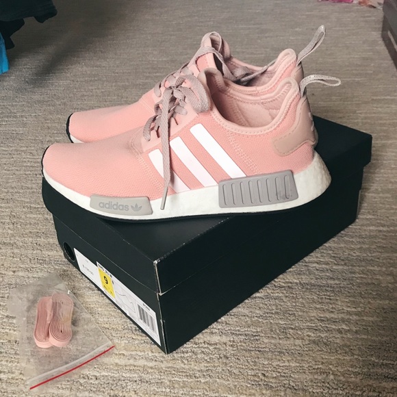 pastel pink adidas shoes